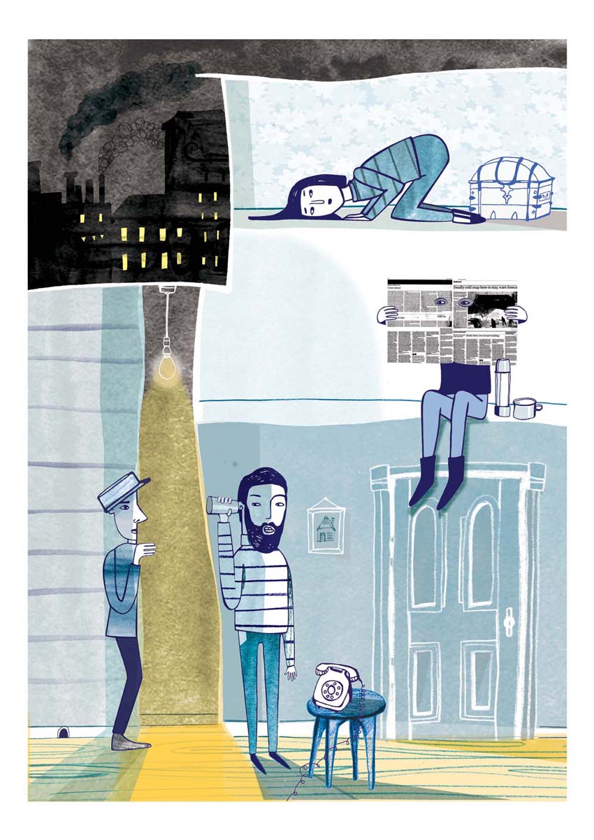 Paper Thin Walls Sarah Hoyle Illustration